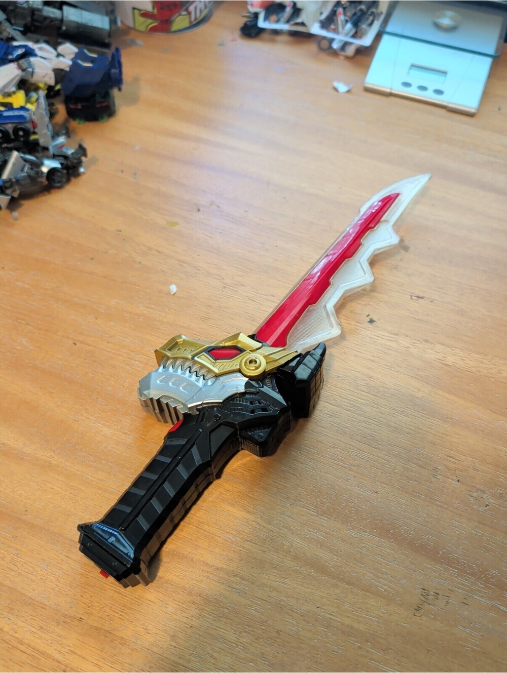 Power Rangers Dino Fury Chromafury Saber 18” Sword Lights Tested & Working